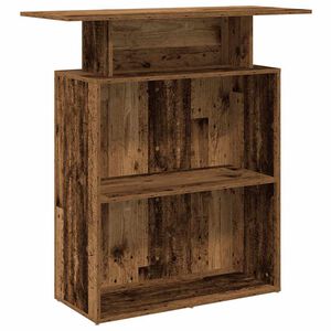 vidaXL Mostrador de recepci&oacute;n madera antigua 100x40x104 cm