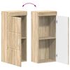 vidaXL Armario de pared para ba&ntilde;o TULUM Roble Sonoma 37 x 24,5 x 86 cm