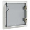 vidaXL Panel de acceso Manual 2 pcs Blanco 20 x 20 cm Acero