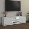 vidaXL Mueble para TV con luces LED blanco 120x30x36 cm