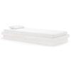 vidaXL Estructura de cama madera maciza blanco 90x200 cm