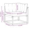 vidaXL Sof&aacute; de esquina para exteriores Madera de Acacia S&oacute;lida Natural