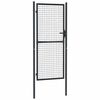 vidaXL Puerta de jard&iacute;n de malla acero galvanizado 100 x 200 cm gris