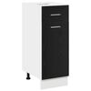 vidaXL Mueble colgante Roble Negro 30 x 46 x 81,5 cm