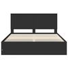vidaXL Estructura de cama Negro 160 x 200 cm Madera Ingenieril