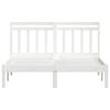 vidaXL Estructura de cama de madera maciza blanco 150x200 cm