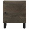 vidaXL Mesitas de noche 2 uds madera maciza de mango negro 40x33x46 cm