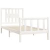 vidaXL Estructura de cama sin colchón madera de pino blanca 90x200 cm