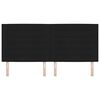 vidaXL Cabecero con cabecera Negro 200 cm Cuero sint&eacute;tico