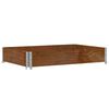 vidaXL Collar de palet madera maciza de pino marr&oacute;n 120x80 cm