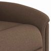 vidaXL Sill&oacute;n reclinable elevable de tela marr&oacute;n
