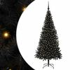 vidaXL &Aacute;rbol de Navidad Negro 180 cm PVC