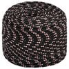 vidaXL Cuerda multiusos 10 mm 25 m Negro y rojo PP 645 kg Carga m&aacute;x.