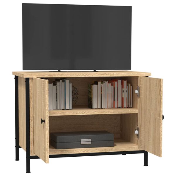 vidaXL Mueble de TV con puertas roble Sonoma 60x35x45 cm madera de ingeniería