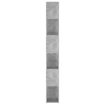 vidaXL Estantería divisor de espacios gris hormigón 100x24x188 cm