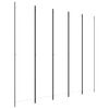 vidaXL Biombo divisor de 5 paneles de tela blanco 250x220 cm
