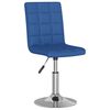 vidaXL Sillas de comedor giratorias 2 unidades tela azul