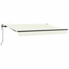 vidaXL Toldo retr&aacute;ctil Crema 250 x 200 cm tela