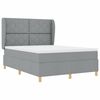 vidaXL Cama con Somier y Colch&oacute;n Gris Oscuro 90x190 cm de Tela tela