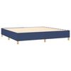 vidaXL Cama box spring con colch&oacute;n tela azul 200x200 cm
