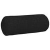 vidaXL Cojines Bolster 2 pcs Negro Ø 15 x 40 cm tela
