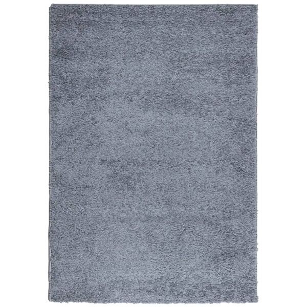 vidaXL Alfombra peluda de pelo largo moderna PAMPLONA azul 140x200 cm