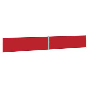 vidaXL Toldo lateral retr&aacute;ctil para patio rojo 170x1200 cm