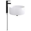 vidaXL Lavabo de ba&ntilde;o Negro Mate 38,5 x 38,5 x 16 cm Metal