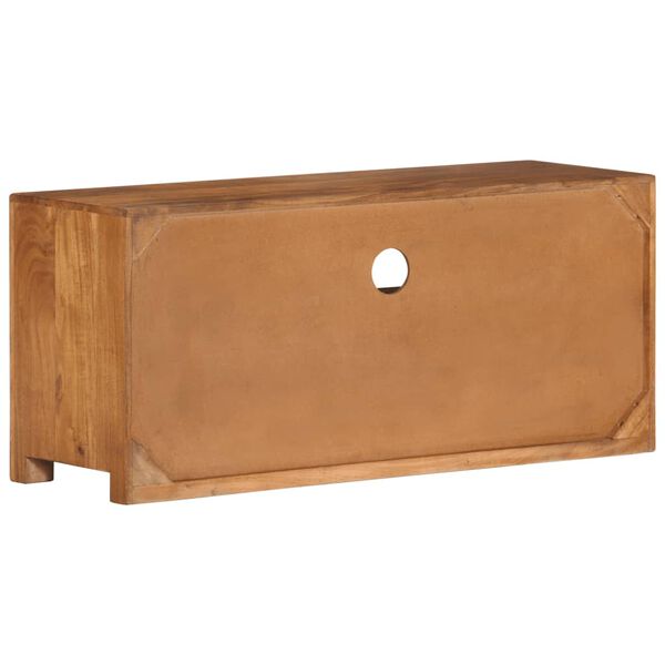 vidaXL Mueble de TV de madera maciza de acacia 90x30x40 cm