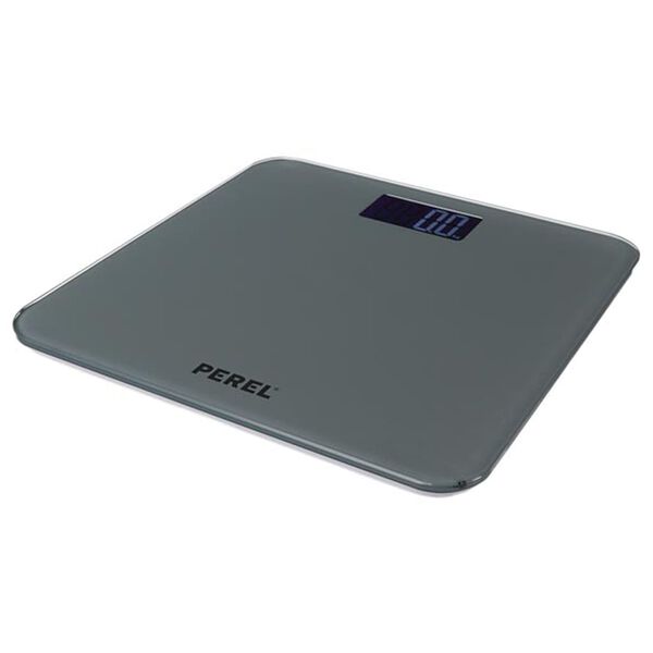 Perel Báscula de baño digital gris 180 kg