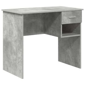 vidaXL Escritorio Gris Concreto 90 x 49 x 75 cm Madera de ingenier&iacute;a