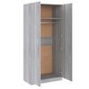 vidaXL Armario madera contrachapada gris Sonoma 90x52x200 cm