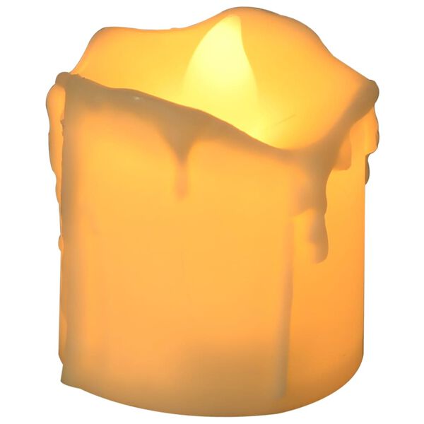 vidaXL Velitas LED el&eacute;ctricas sin llama 24 uds blanco c&aacute;lido