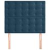 vidaXL Cabecero de cama azul oscuro 90x5x118/128 cm Terciopelo