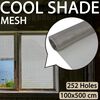 vidaXL Malla mosquitera de acero inoxidable plateada 100x500 cm