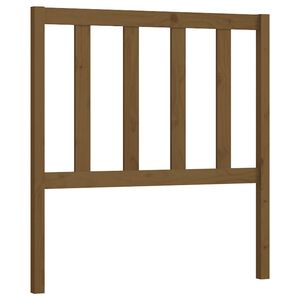 vidaXL Cabecero de cama madera maciza de pino marr&oacute;n miel 81x4x100 cm