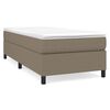 vidaXL Estructura de cama con somier tela gris taupe 100x200 cm