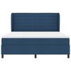 vidaXL Cama tipo Box Spring con colch&oacute;n Azul 180 x 200 cm tela