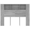 vidaXL Mueble cabecero color gris Sonoma 140x18,5x104,5 cm