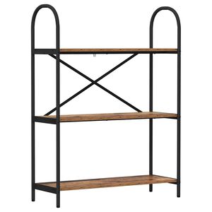 vidaXL Estante de libros 3 niveles 80 x 30 x 109 cm Madera vieja