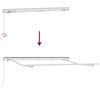 vidaXL Toldo Retr&aacute;ctil Manual Rojo 350 x 200 cm tela