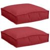vidaXL Coj&iacute;n 2 uds. Tela Oxford Rojo vino 40 x 40 x 8 cm