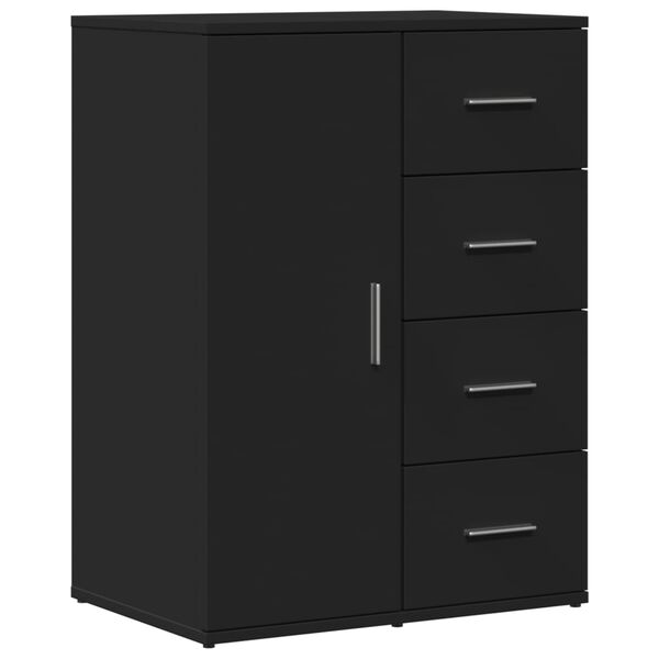 vidaXL Aparadores 2 uds madera de ingenier&iacute;a negro 59x39x80 cm