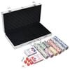 vidaXL Juego de fichas de p&oacute;ker 300 piezas 11,5 g