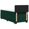 vidaXL Cama box spring con colch&oacute;n terciopelo verde oscuro 90x200 cm