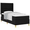 vidaXL Cama tipo Box Spring con colch&oacute;n Negro 90 x 190 cm tela