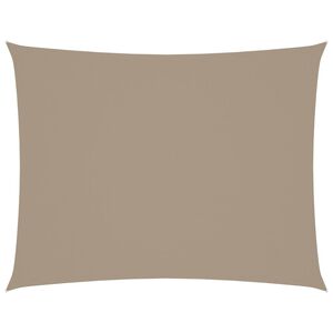 vidaXL Toldo de vela rectangular tela Oxford gris taupe 2x3 m