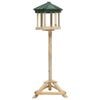 vidaXL Comedero para p&aacute;jaros de pie madera maciza de abeto 33x110 cm