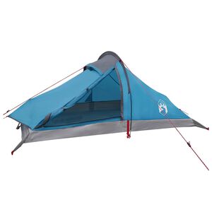 vidaXL Tienda de senderismo 4 persona Azul