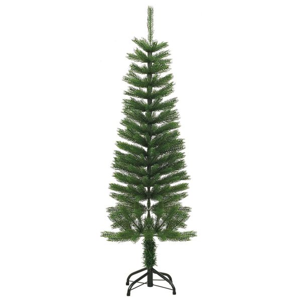 vidaXL &Aacute;rbol de Navidad artificial estrecho con soporte PE 120 cm